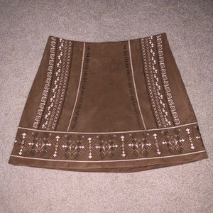 COPY - Suede embroidered skirt Penny Lane Almost Famous